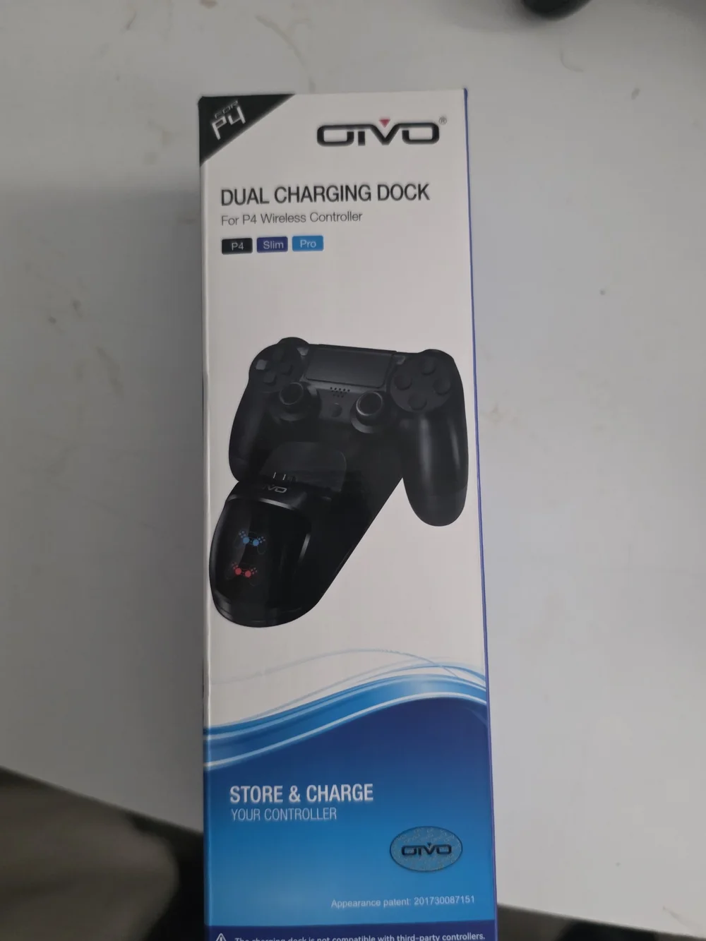 Dual Charging Dock for PS4 Controllers - Black